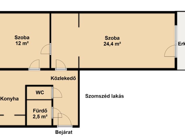 Első emeleti panel lakás eladó