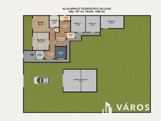 107 m2-es, remek elosztású kocka ház eladó